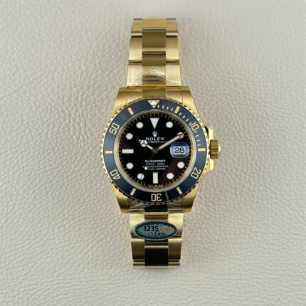 Clean Factory Rolex Submariner 126618LN | 41mm Oro Completo Esfera Negra | Mejor Réplica de Reloj
