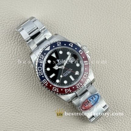 Clean Factory Rolex GMT Master II 126710BLRO | Bisel Pepsi V3 | Acero 904L