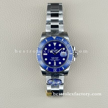 Clean Factory Rolex Submariner 116619LB | 40mm Smurf Oro Blanco | Mejor Réplica de Reloj