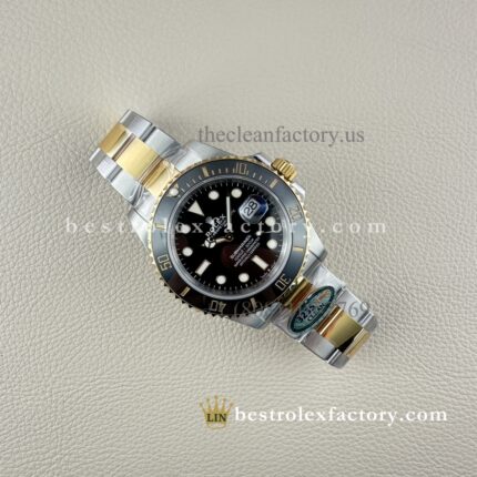 Clean Factory Rolex Submariner 126613LN | 41mm Bicolor Esfera Negra | Mejor Réplica de Reloj