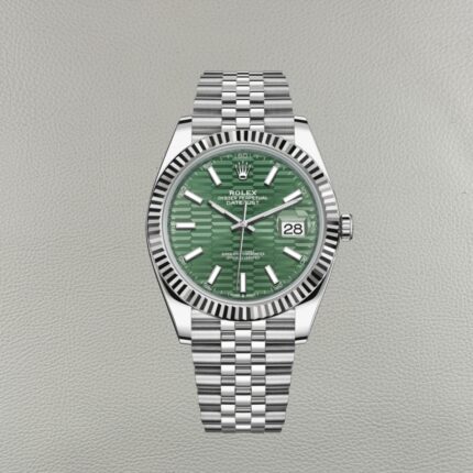Rolex Datejust 126334-0030 Super Clone | Esfera Fluted Verde y Pulsera Jubilee – Mejor Réplica Clean Factory