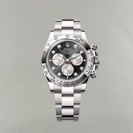 Réplica Rolex Daytona 126509-0002 Oro Blanco Esfera Negra Moissanita Clean Factory Súper Clon