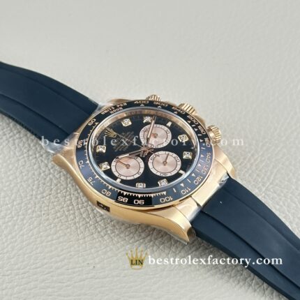 Clean Factory Rolex Daytona 126518LN-0006 Esfera Negra Diamante Subdiales Champán Oro Amarillo - Dandong 4131 | Moissanita