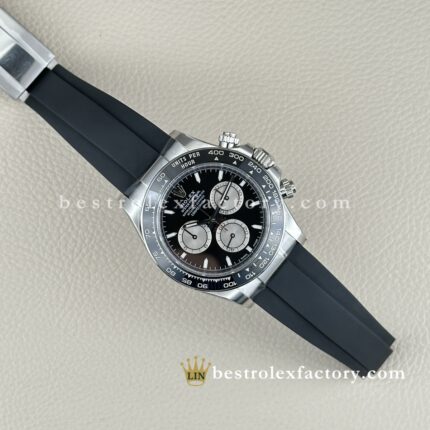 Rolex Daytona Reverse Panda Esfera Negra Gris | Réplica Super Clone 4131