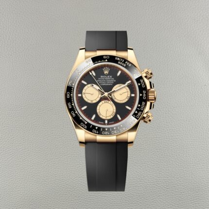 Clean Factory Rolex Daytona 126518LN-0004 Oro Amarillo Esfera Negra Subdiales Dorados – Dandong 4131 | Oysterflex