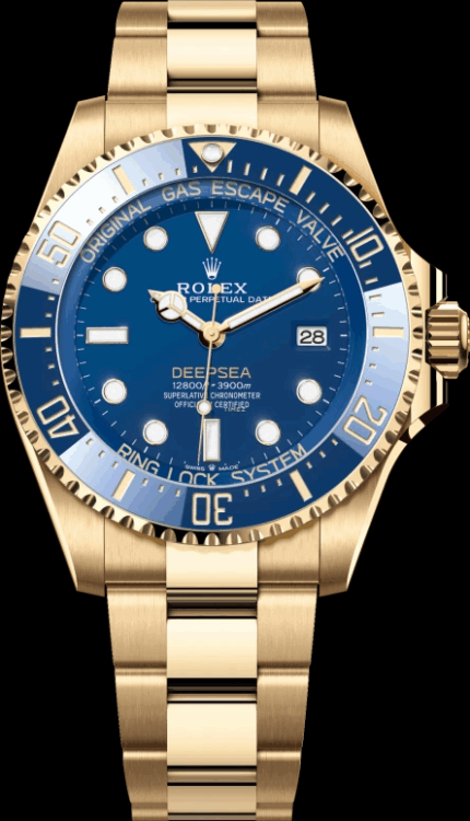 Rolex Deepsea 136668LB-0001 Oro Amarillo Completo con Esfera Azul – Mejor Replica Super Clone Clean Factory