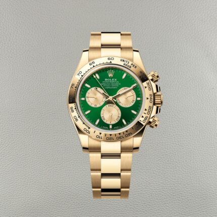 Rolex Daytona 126508-0008 Verde | Réplica Super Clone de Alta Gama Clean Factory con Oro Amarillo Auténtico
